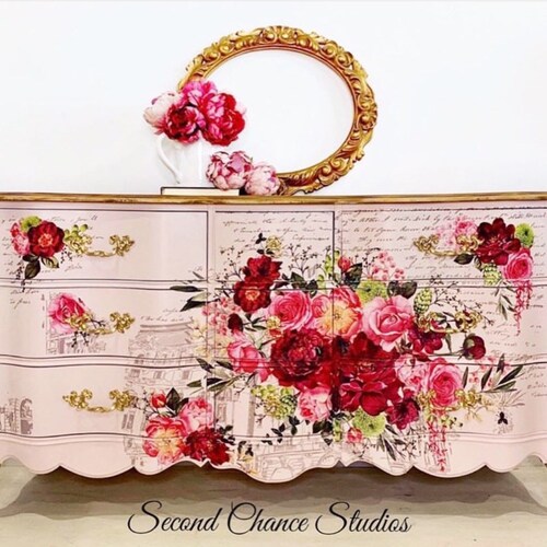 Rub on Transfers for Furniture Redesign With Prima Transfers Etsy Canada