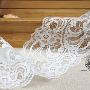Ivory Hand Beaded Raschel Lace Decima main image 1