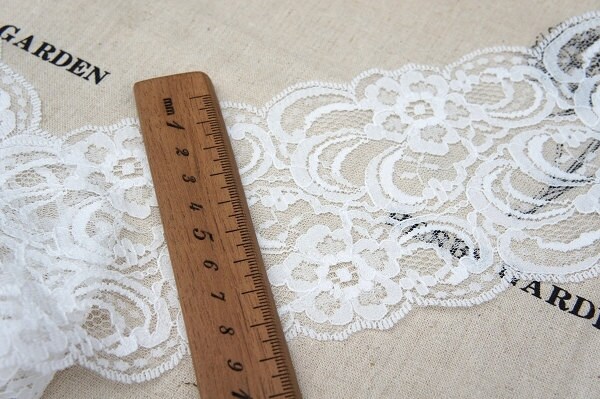 Ivory Corded Raschel Lace Jara