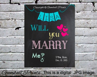 Wedding Proposal, Proposal Poster, Marry Me, Will you Marry Me, Unique Proposal, Engagement Gift. Will you be my Bridesmaid, Maid of Honor