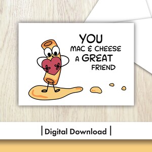 Thanks For Being a Friend Card: Mac & Cheese