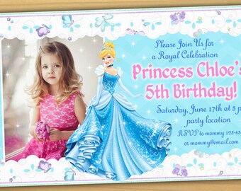 cinderella invite etsy