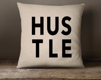 14X18 inch DENIM Hustle Hard pillow Throw Pillow Decorative Pillow