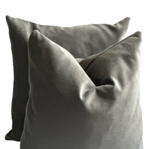Charcoal Velvet Pillow Cover, Velvet Pillow Cover, Luxurious Velvet Cover, Designer Cover Only