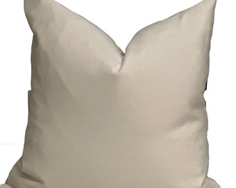 Alabaster Velvet Pillow Cover, Soft Polyester, Handmade