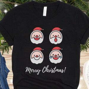 Santa Claus Emoji Shirt, Merry Christmas, Santa Shirt, Funny Christmas Shirt, Happy Santa Claus, Christmas Shirt, GIft, Santa