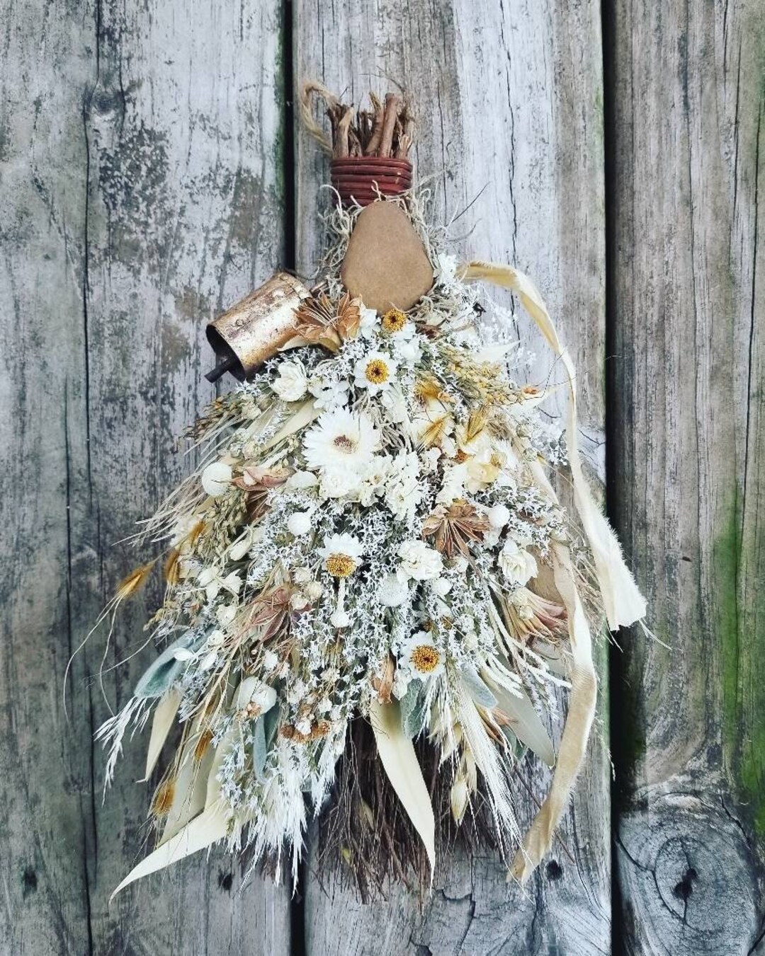 Witch Broom. Floral Broom. Altar Broom Witch Besom. Floral Decor. Dried ...