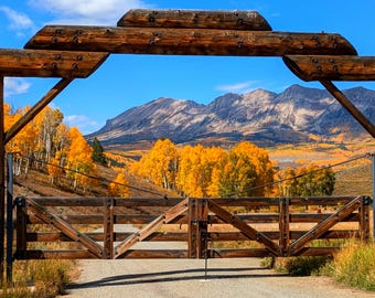 4x6 Print - Gate to the Ranch