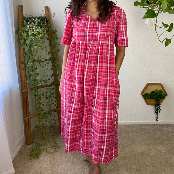 90’s pink muumuu bohemian oversize small muumuu dr