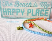 Starfish Beach Party Ankle Bracelet, Ocean Jewelry, Starfish Beaded Anklet, Ankle Bracelet, Beach Jewelry, Beach Anklet Bracelet, Starfish