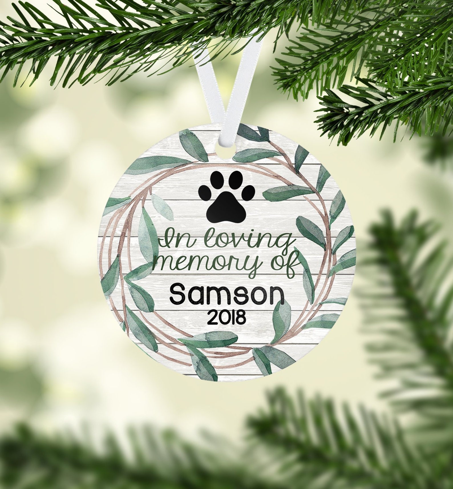 Pet Memorial Christmas Ornament Pet Ornament Deceased Pet Etsy