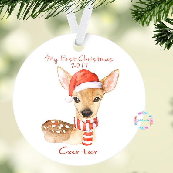 baby first christmas ornament baby boy ornament personalized etsy