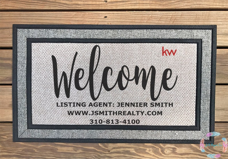 Real Estate Mat Real Estate Agent Gift Open House Etsy