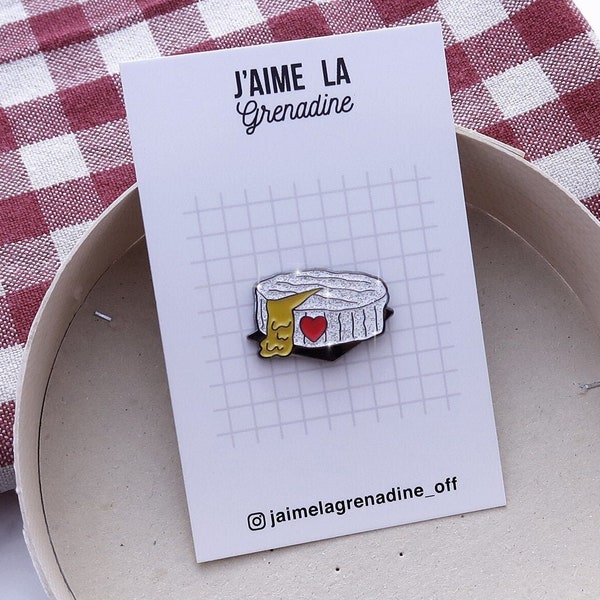 Pin's "Camembert" | bouffe nourriture apéro fromage épicurien 7ème ciel normandie france gras gastronomie odeur calendos | idée cadeau