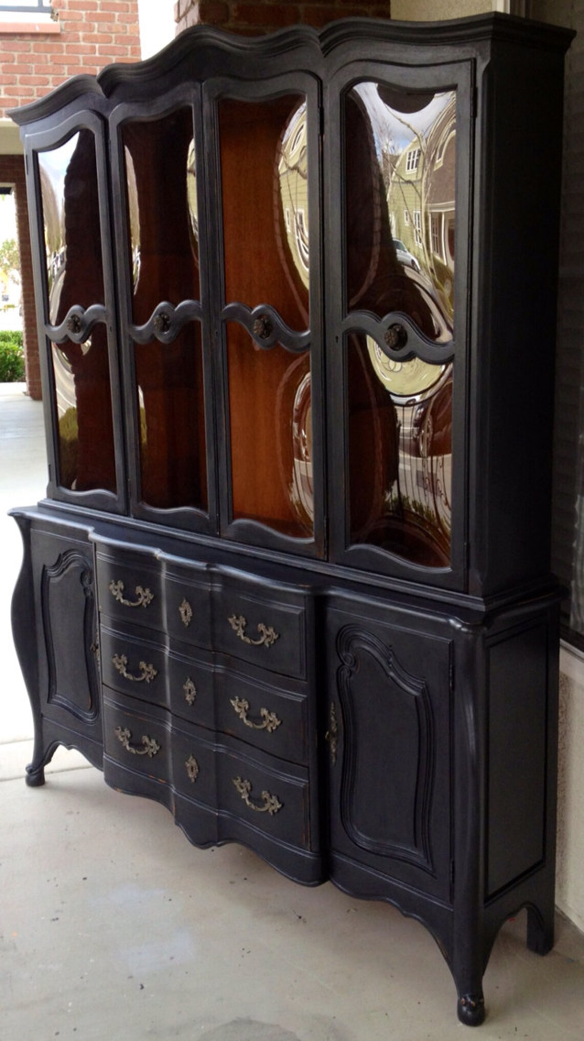 Vintage French Provincial Buffet and Hutch / China Etsy