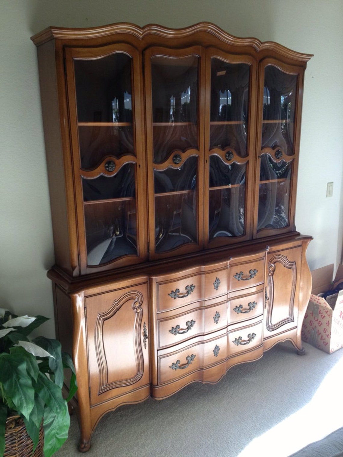 Vintage French Provincial Buffet and Hutch / China Etsy