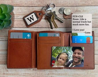 Personalized Wallet Card,  Wallet insert, Gift for Boyfriend, Gift for Mom, Gift for Dad, Gift for Husband, Pet loss gift, Photo Card,