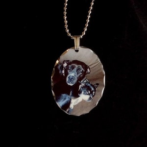 Pet Photo Necklace, Custom Photo Jewelry Pendant, Dog, Cat, Baby, Memorial, Personalized, Your Photo