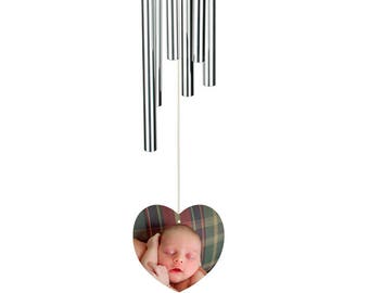 Grandmother Wind Chime, Personalised Wind chime, Custom Wind Chime, Personalized Wind chime, Photo wind chime