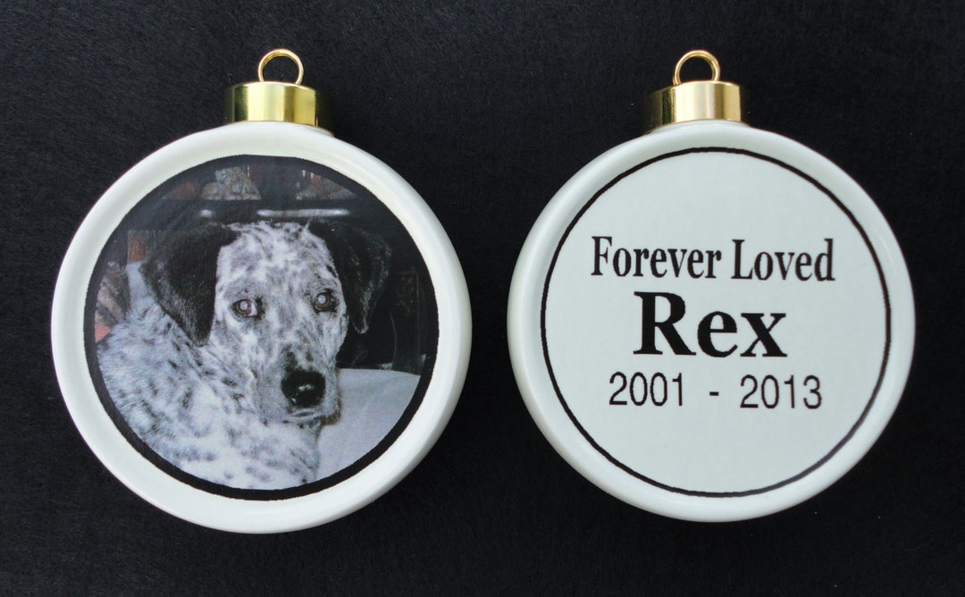 Personalized Pet Ornament With Name, Custom Dog Christmas Ornament