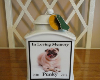 Pet Photo Urn, Personalized Memorial, Dog, Cat, Photo Urn, Personalized Urn