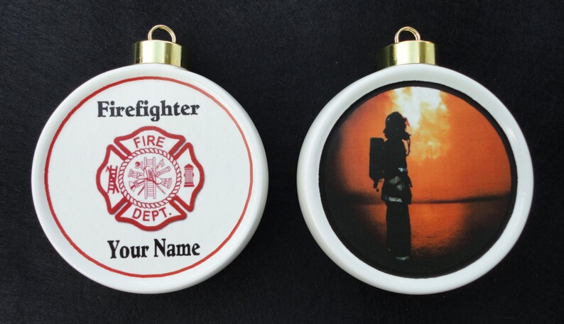 Custom Pet Ornament Personalized Christmas, Holiday, Family, Friends, Memorial, Cat, Dog, Firefighter, Paramedic, EMT image 5