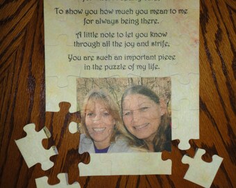 PHOTO PUZZLE, Personalized Puzzle, Sister Gift, Personalised Puzzle, Custom Puzzle, Aunt gift