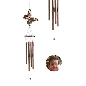 G-63 Cascading Seashells Windchime double crown top 22 inch