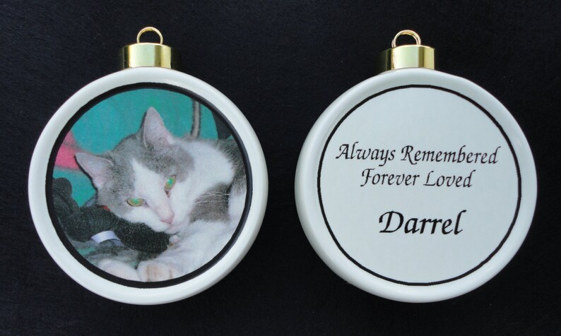 Custom Pet Ornament Personalized Christmas, Holiday, Family, Friends, Memorial, Cat, Dog, Firefighter, Paramedic, EMT image 2