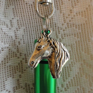 HORSE TAIL Memorial Jewelry, Pet, Cremation Urn, Add-a-Photo, *BONUS* Purse clip, Necklace, & Keychain