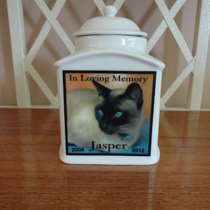 Pet Cremation Urn, MemorialUrn, Cat Urn, Personalized Urn, Pet urn, Dog Urn, Photo Urn, Personalised Urn