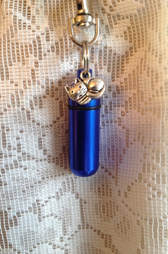 Pet Cremation Urn, CAT Memorial Jewelry, Photo Urn, Personalized Urn, Memorial Keychain, Sympathy gift, Cat cremation urn, Loss of cat