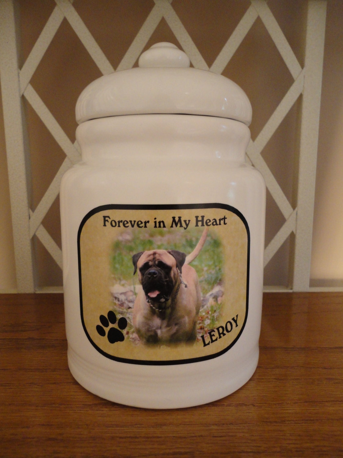 Dog Urn Memorial Pet Urn Personalized Dog Etsy