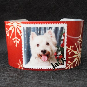 Photo Bracelet, Photo Bangle Bracelet, Personalized Bracelet, Custom Photo Jewelry, Photo Cuff Bracelet, Dog photo bracelet, Sympathy gift image 4