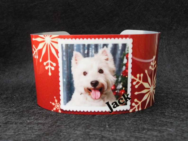 Photo Bracelet, Photo Bangle Bracelet, Personalized Bracelet, Custom Photo Jewelry, Photo Cuff Bracelet, Dog photo bracelet, Sympathy gift image 4