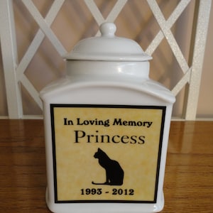 Cat Cremation Urn, Pet Cremation Urn, Photo Urn, Pet Memorial, Personalized Cat Urn, Dog Urn, Personalised Urn, Pet Loss