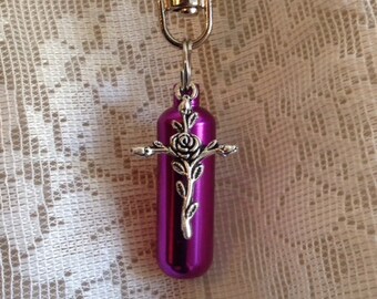 Memorial Jewelry, Cremation Urn, Memorial Purse clip, Necklace for ashes, Cremation Keychain, Sympathy gift