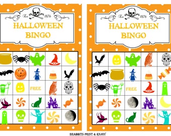 20 printable halloween bingo cards prefilled halloween clip arts halloween printable games