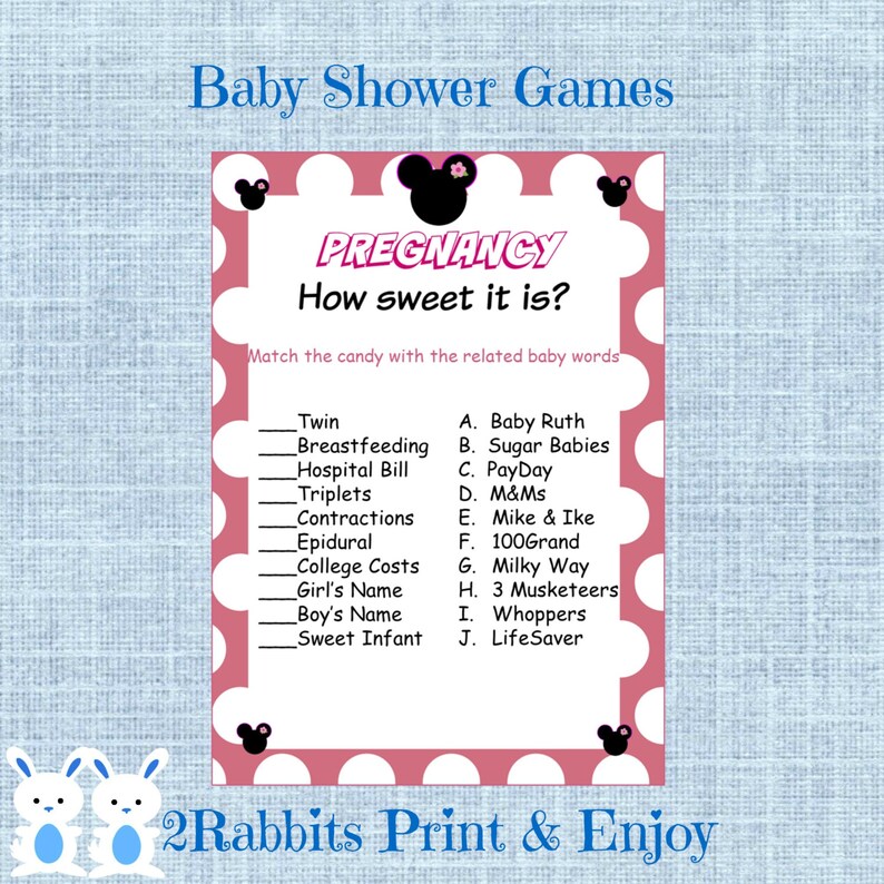 Minnie Mouse Girl Baby Shower Pregnancy How Sweet It Is Minnie Etsy Minnie Mouse Girl Baby Shower Pregnancy How Sweet It Is Minnie Etsy