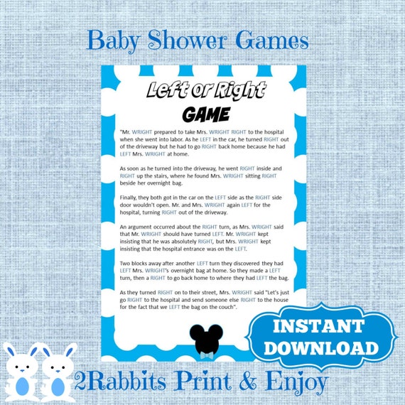 Mrs Right Baby Shower Game Baby Shower Invitations