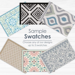 Swatches of our vinyl mats - choose up to 3 designs. 10X15cm swatches