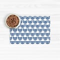 Blue Cat Faces Vinyl Pet Placemat product logo