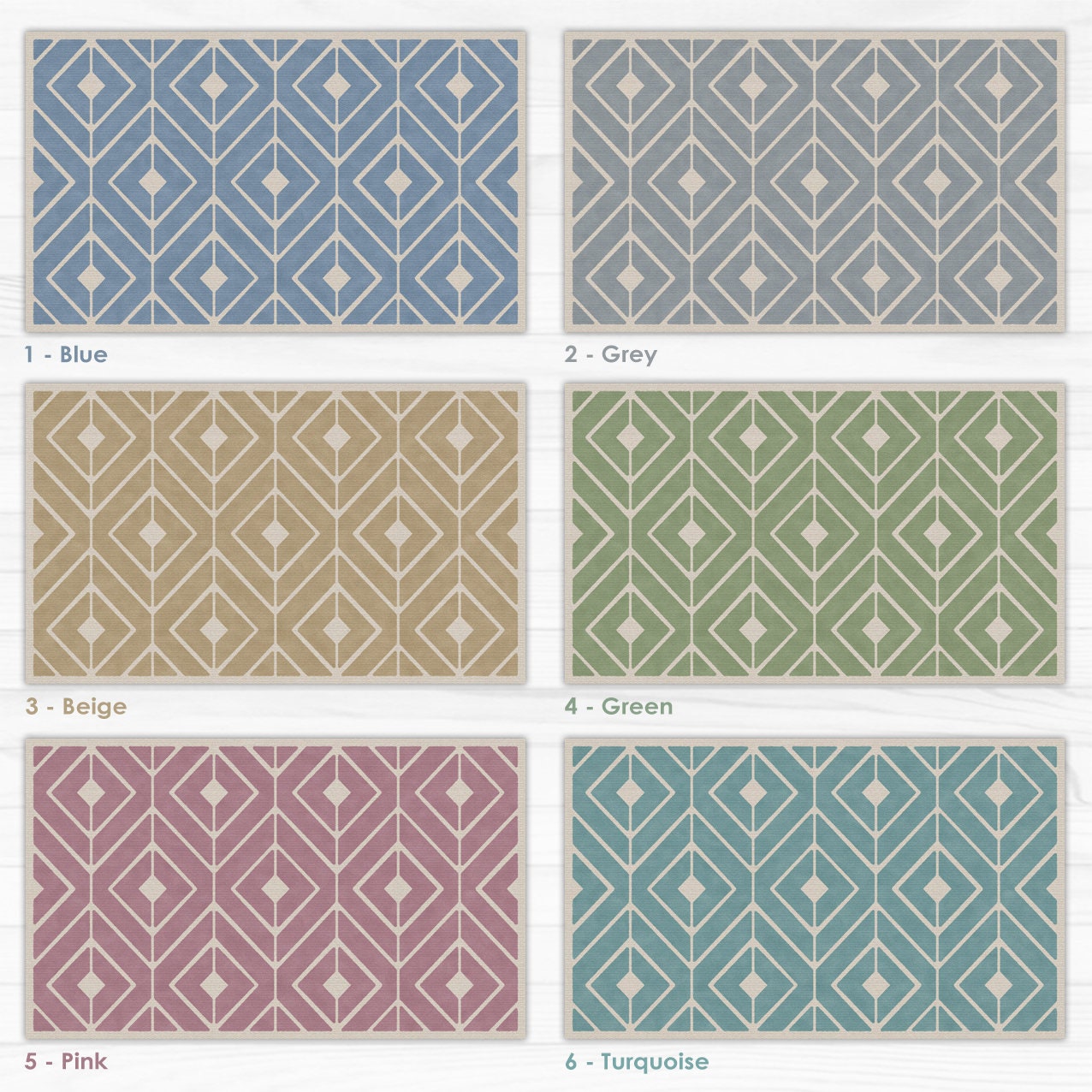 Vinyl kitchen runner rug. Green kitchen floor runner with Etsy