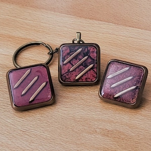 FFXIV Monk Job Icon Resin Pins and Keychains