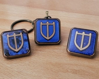 FFXIV Paladin Job Icon Resin Pins and Keychains
