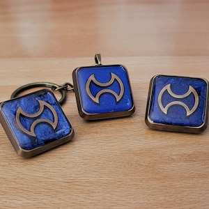 FFXIV Warrior Job Icon Resin Pins and Keychains