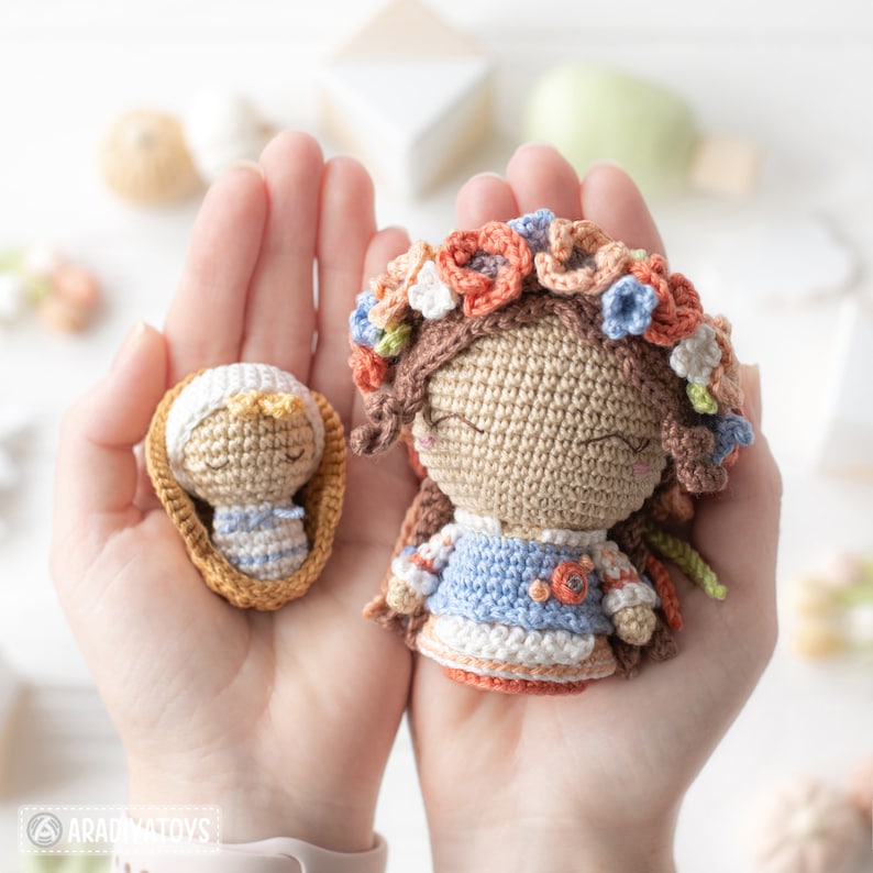 Famille ukrainienne de la collection Mini Kingdom / modèles de crochet par AradiyaToys fichier PDF du tutoriel Amigurumi / crochet ukraine / cigogne image 8