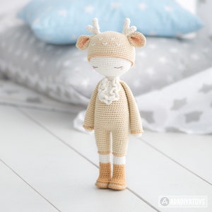 Friendy Annie the Deer from AradiyaToys Friendies collection / doll crochet pattern by AradiyaToys Amigurumi tutorial PDF file image 6