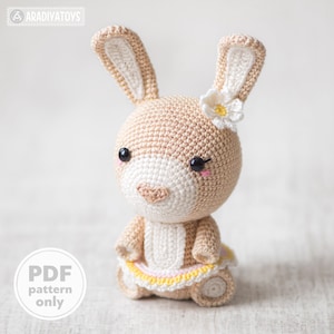 Crochet Pattern of Bunny Emma from "AradiyaToys Design" (Amigurumi tutorial PDF file) / easter bunny crochet pattern, animal amigurumi