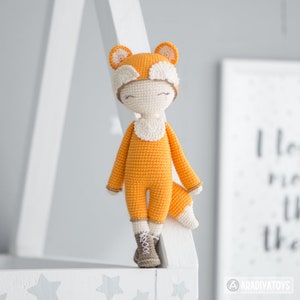 Friendy Laura the Fox from AradiyaToys Friendies collection / doll crochet pattern by AradiyaToys Amigurumi tutorial PDF file image 8